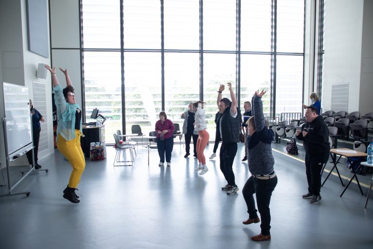 ROTM Ensemble working on The Engine Room 2022 at Maynooth University